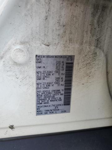 5N1AT2MVXJC761093 - 2018 NISSAN ROGUE S WHITE photo 13