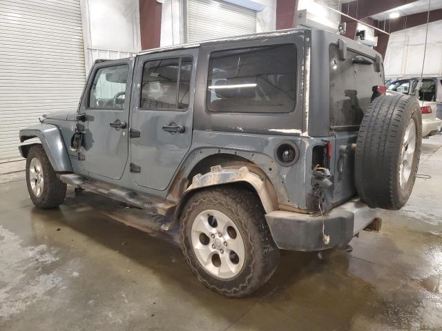 1C4BJWEG9EL262197 - 2014 JEEP WRANGLER U SAHARA GRAY photo 2