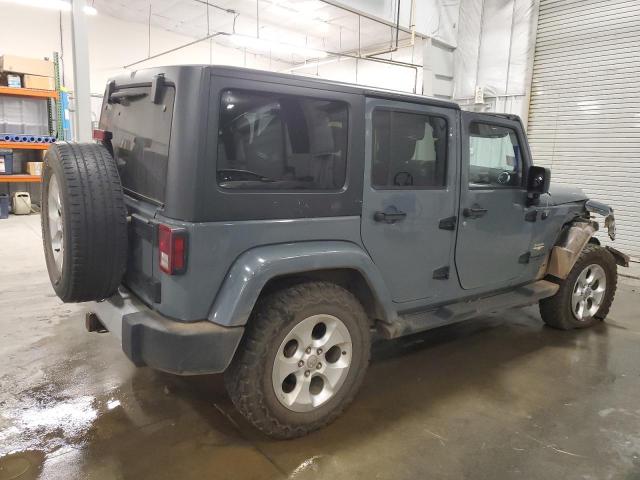 1C4BJWEG9EL262197 - 2014 JEEP WRANGLER U SAHARA GRAY photo 3