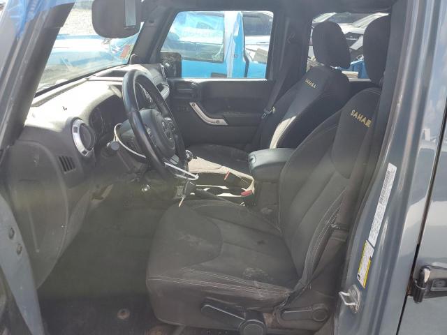 1C4BJWEG9EL262197 - 2014 JEEP WRANGLER U SAHARA GRAY photo 7