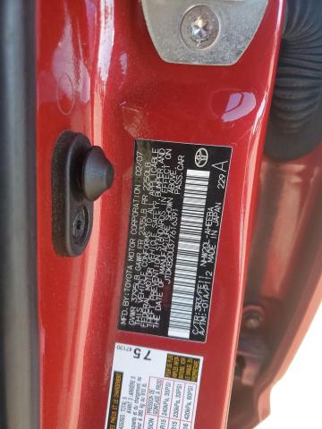 JTDKB20U377616391 - 2007 TOYOTA PRIUS 红色 照片 12