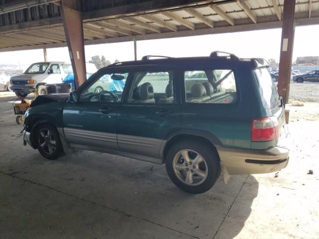JF1SF65541H766210 - 2001 SUBARU FORESTER S Կանաչ լուսանկար 2