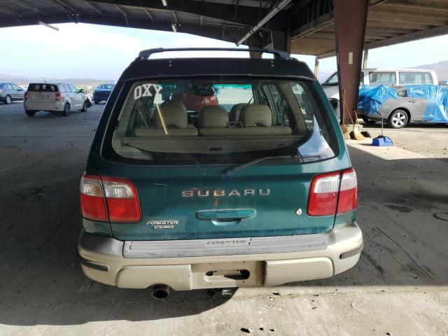 JF1SF65541H766210 - 2001 SUBARU FORESTER S Կանաչ լուսանկար 6