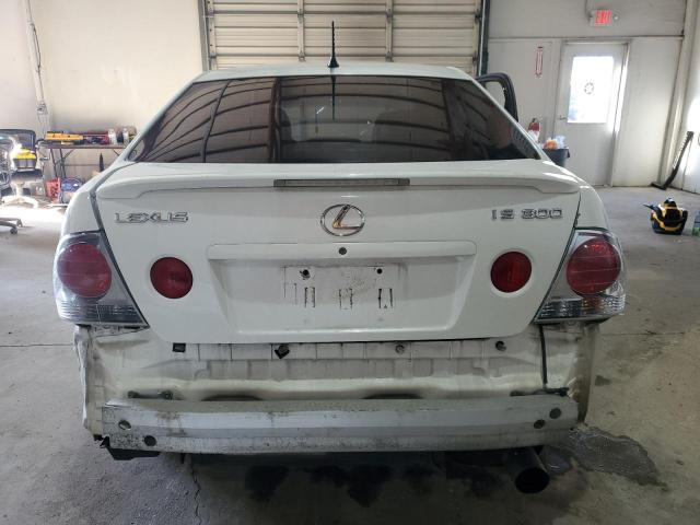 JTHBD192730068032 - 2003 LEXUS IS 300 WHITE photo 6