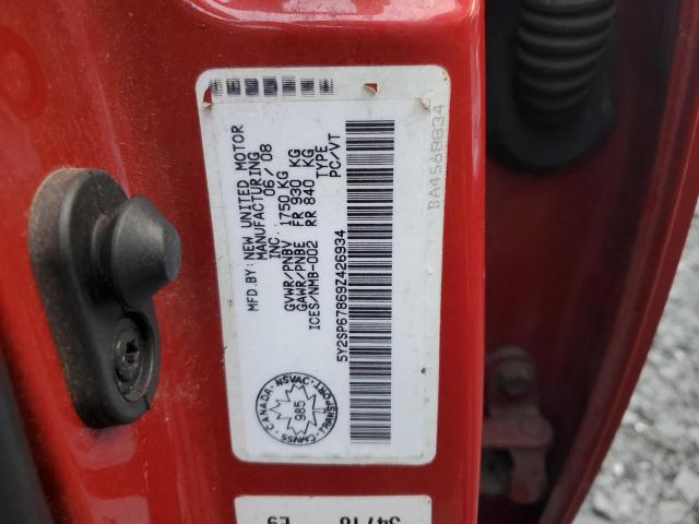 5Y2SP67869Z426934 - 2009 PONTIAC VIBE წითელი ფოტო 13