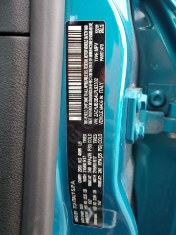 ZACNJBBB4LPL93302 - 2020 JEEP RENEGADE LATITUDE TURQUOISE photo 12