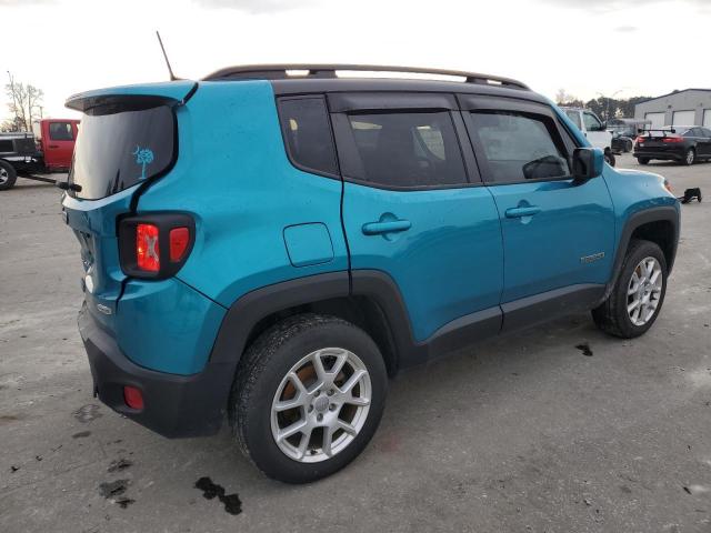 ZACNJBBB4LPL93302 - 2020 JEEP RENEGADE LATITUDE TURQUOISE photo 3