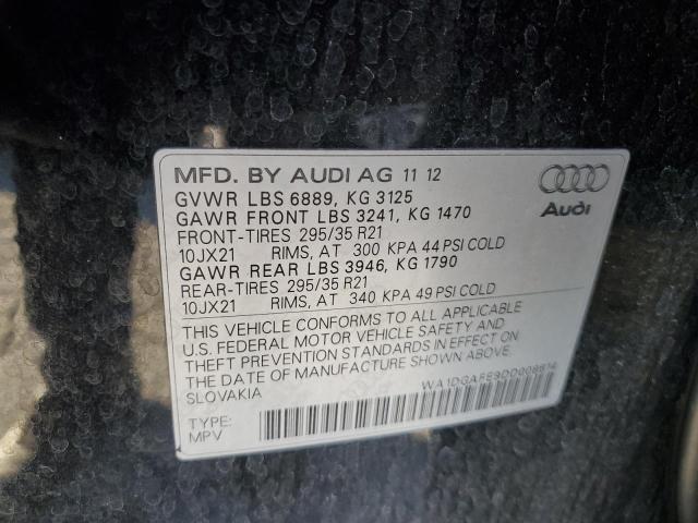 WA1DGAFE9DD008614 - 2013 AUDI Q7 PRESTIGE 黑色 照片 13