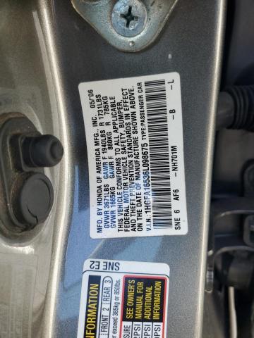 1HGFA16536L098675 - 2006 HONDA CIVIC LX ნაცრისფერი ფოტო 13