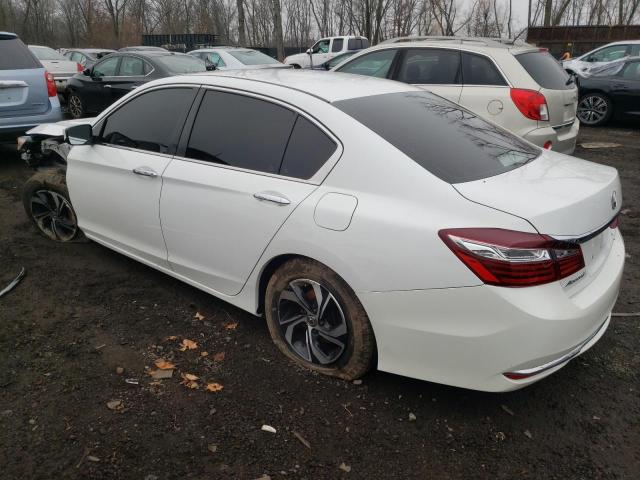 1HGCR2F39GA120725 - 2016 HONDA ACCORD LX WHITE photo 2