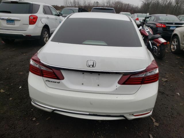 1HGCR2F39GA120725 - 2016 HONDA ACCORD LX WHITE photo 6