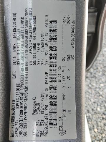 3FADP4BJ7GM153823 - 2016 FORD FIESTA SE GRAY photo 12