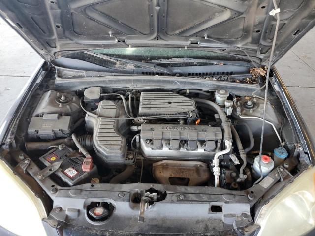 2HGES15572H594855 - 2002 HONDA CIVIC LX BLACK photo 11