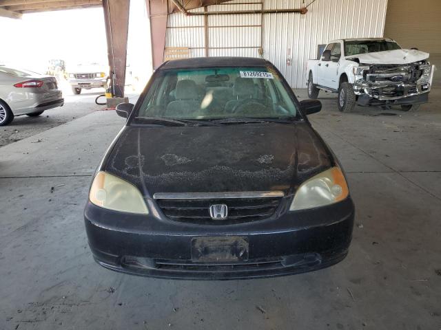 2HGES15572H594855 - 2002 HONDA CIVIC LX BLACK photo 5
