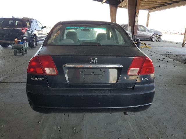 2HGES15572H594855 - 2002 HONDA CIVIC LX BLACK photo 6