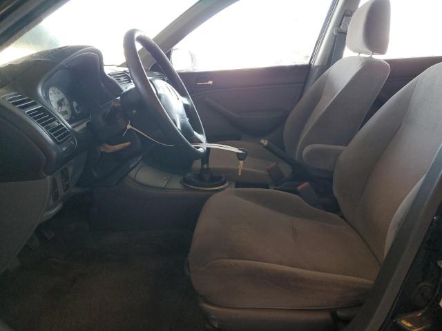 2HGES15572H594855 - 2002 HONDA CIVIC LX BLACK photo 7