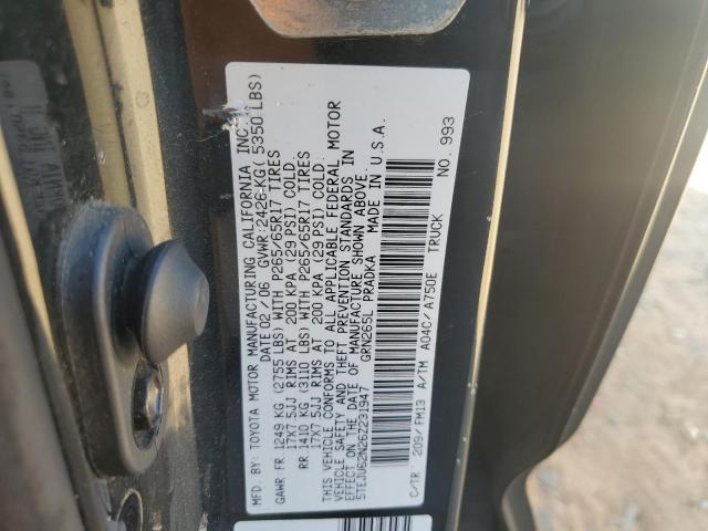 5TEJU62N26Z231947 - 2006 TOYOTA TACOMA DOUBLE CAB PRERUNNER BLACK photo 12