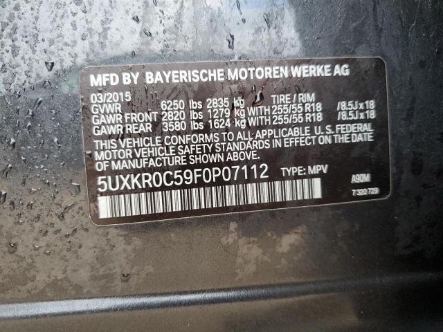 5UXKR0C59F0P07112 - 2015 BMW X5 XDRIVE35I Qara foto 12
