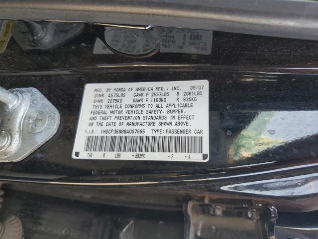 1HGCP36888A007695 - 2008 HONDA ACCORD EXL BLACK photo 13