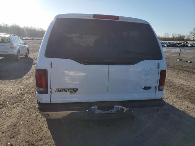 1FMNU40L92EA42017 - 2002 FORD EXCURSION XLT WHITE photo 6