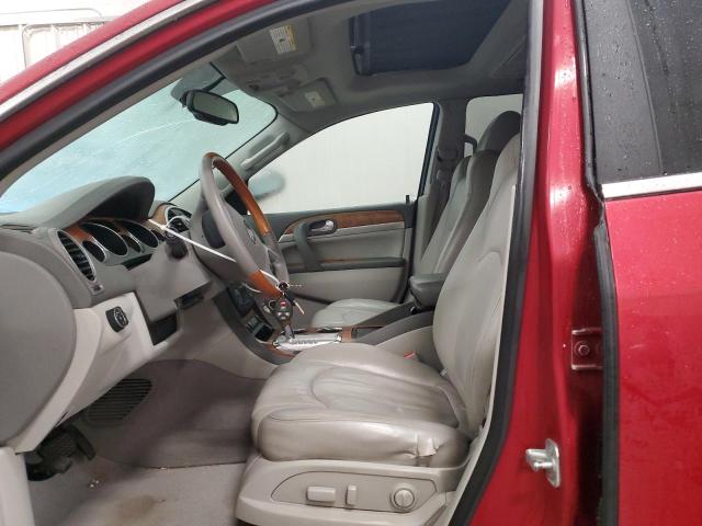 5GAKVCED1CJ137049 - 2012 BUICK ENCLAVE RED photo 7