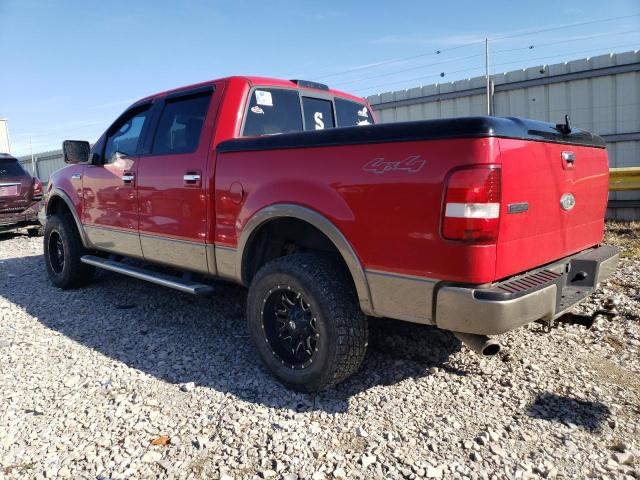 1FTPW14505FA63886 - 2005 FORD F150 SUPERCREW RED photo 2