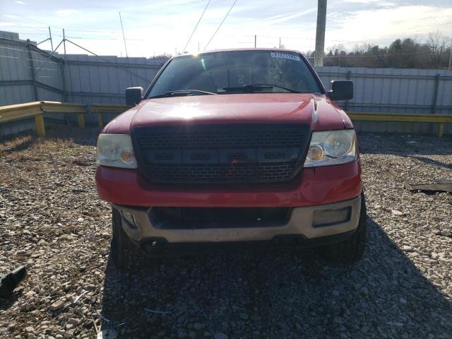 1FTPW14505FA63886 - 2005 FORD F150 SUPERCREW RED photo 5