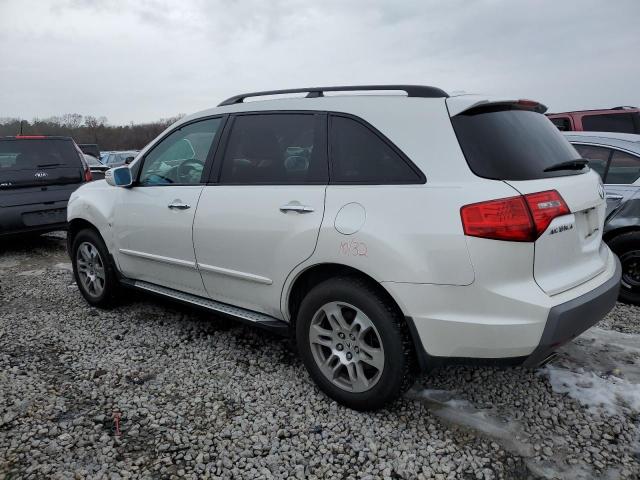 2HNYD28258H518082 - 2008 ACURA MDX WHITE photo 2