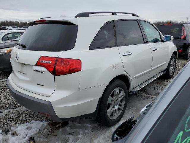 2HNYD28258H518082 - 2008 ACURA MDX WHITE photo 3