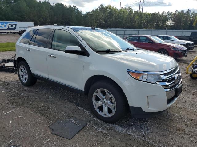 2FMDK4JC6BBA90876 - 2011 FORD EDGE SEL WHITE photo 4