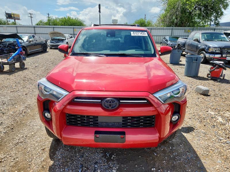 JTEEU5JR8R5315841 - 2024 TOYOTA 4RUNNER SR5 RED photo 5