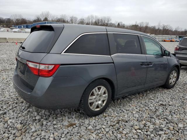 5FNRL5H28DB064229 - 2013 HONDA ODYSSEY LX GRAY photo 3