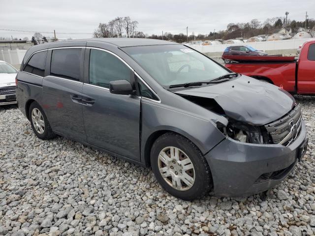 5FNRL5H28DB064229 - 2013 HONDA ODYSSEY LX GRAY photo 4