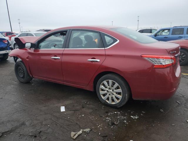 3N1AB7AP0EL695936 - 2014 NISSAN SENTRA S RED photo 2