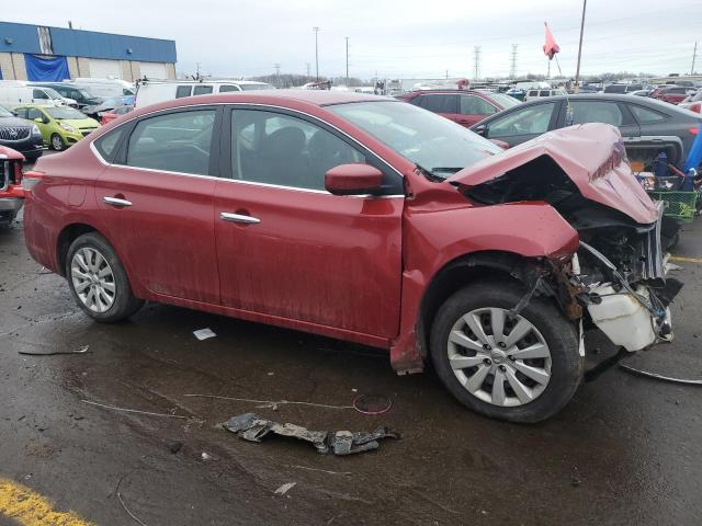 3N1AB7AP0EL695936 - 2014 NISSAN SENTRA S RED photo 4