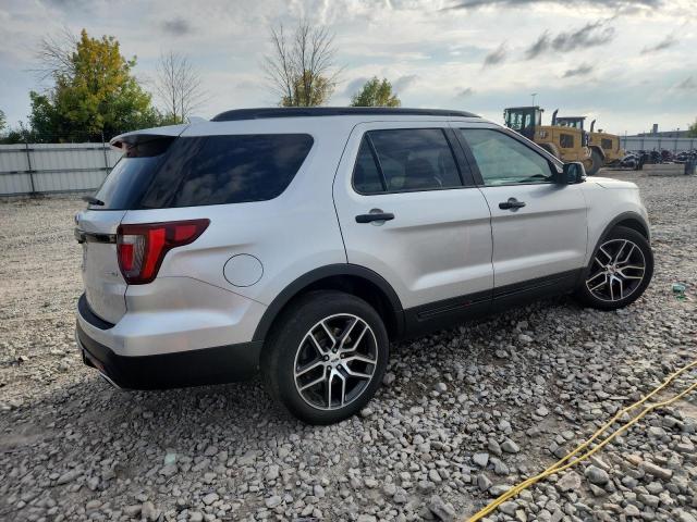 1FM5K8GT1HGD45406 - 2017 FORD EXPLORER SPORT Сріблястий фото 3