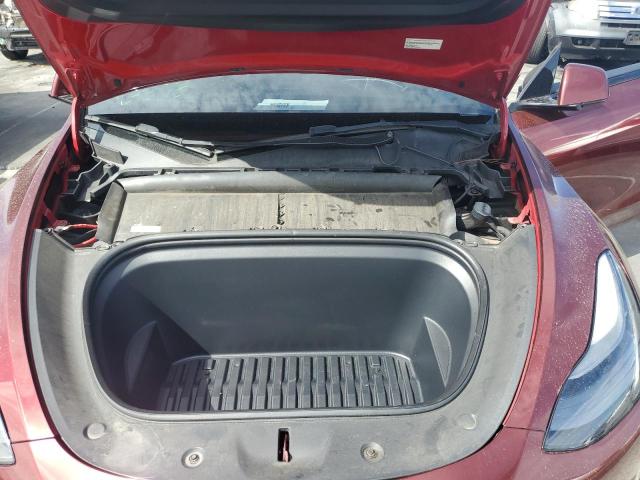 7SAYGDEF9PF794322 - 2023 TESLA MODEL Y BURGUNDY photo 12