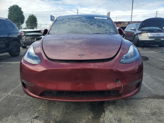 7SAYGDEF9PF794322 - 2023 TESLA MODEL Y BURGUNDY photo 5