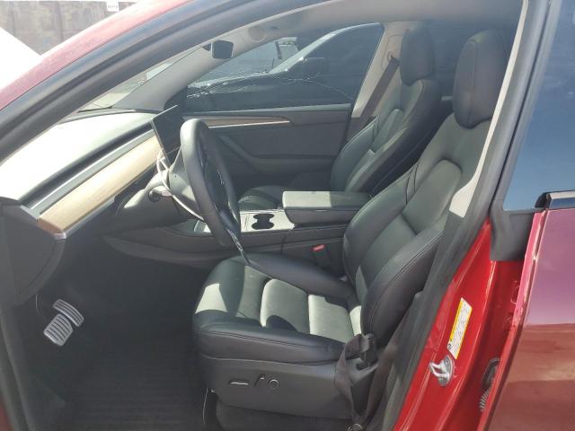 7SAYGDEF9PF794322 - 2023 TESLA MODEL Y BURGUNDY photo 7