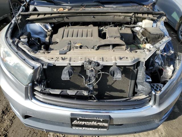 5TDJKRFH0FS149255 - 2015 TOYOTA HIGHLANDER XLE SILVER photo 12