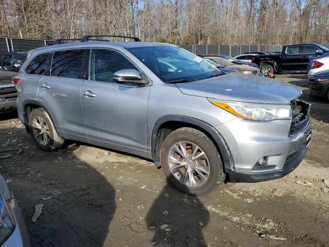 5TDJKRFH0FS149255 - 2015 TOYOTA HIGHLANDER XLE SILVER photo 4
