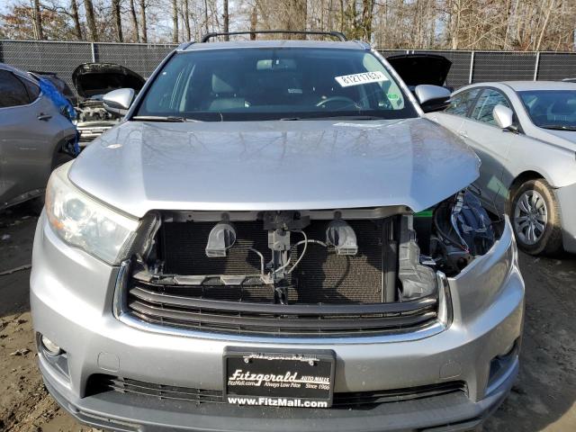 5TDJKRFH0FS149255 - 2015 TOYOTA HIGHLANDER XLE SILVER photo 5