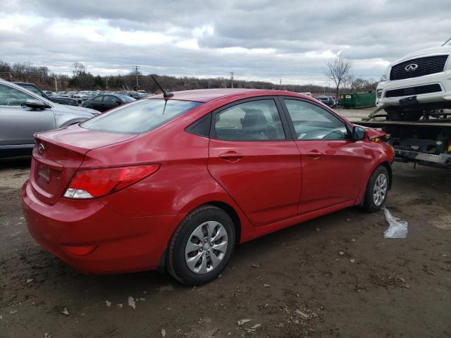 KMHCT4AE1GU164118 - 2016 HYUNDAI ACCENT SE RED photo 3