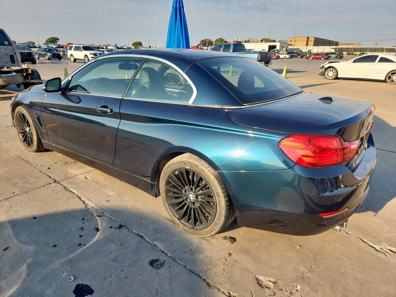 WBA3V7C56G5A26209 - 2016 BMW 428 I SULEV BLUE photo 2