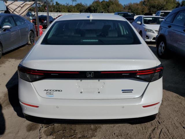 1HGCY2F82PA027687 - 2023 HONDA ACCORD TOURING HYBRID WHITE photo 6