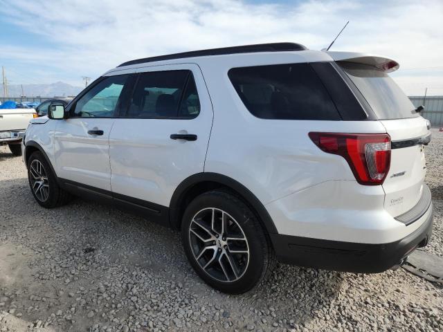 1FM5K8GT7JGC41458 - 2018 FORD EXPLORER SPORT Білий фото 2