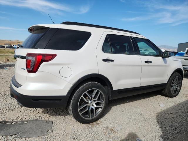 1FM5K8GT7JGC41458 - 2018 FORD EXPLORER SPORT Білий фото 3