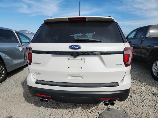 1FM5K8GT7JGC41458 - 2018 FORD EXPLORER SPORT Білий фото 6