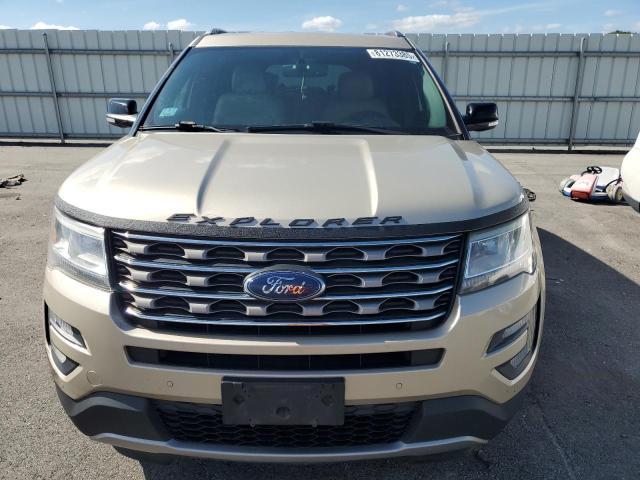 1FM5K8D81HGC91315 - 2017 FORD EXPLORER XLT GOLD photo 5