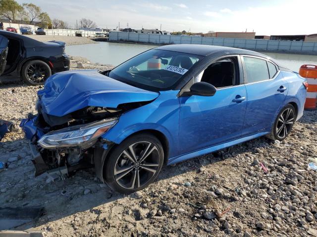 3N1AB8DV6NY294409 - 2022 NISSAN SENTRA SR BLUE photo 1